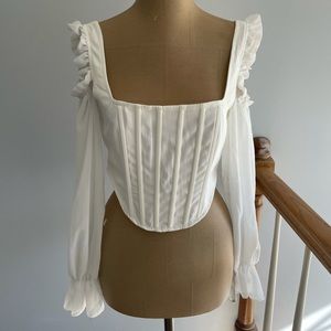 Off the Shoulder Corset Top